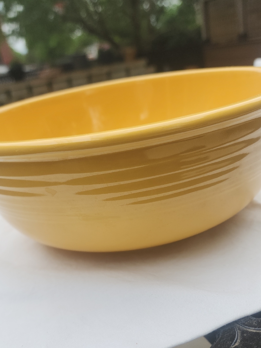 Vintage Fiesta Yellow Salad/serving Bowl, 9 Inch